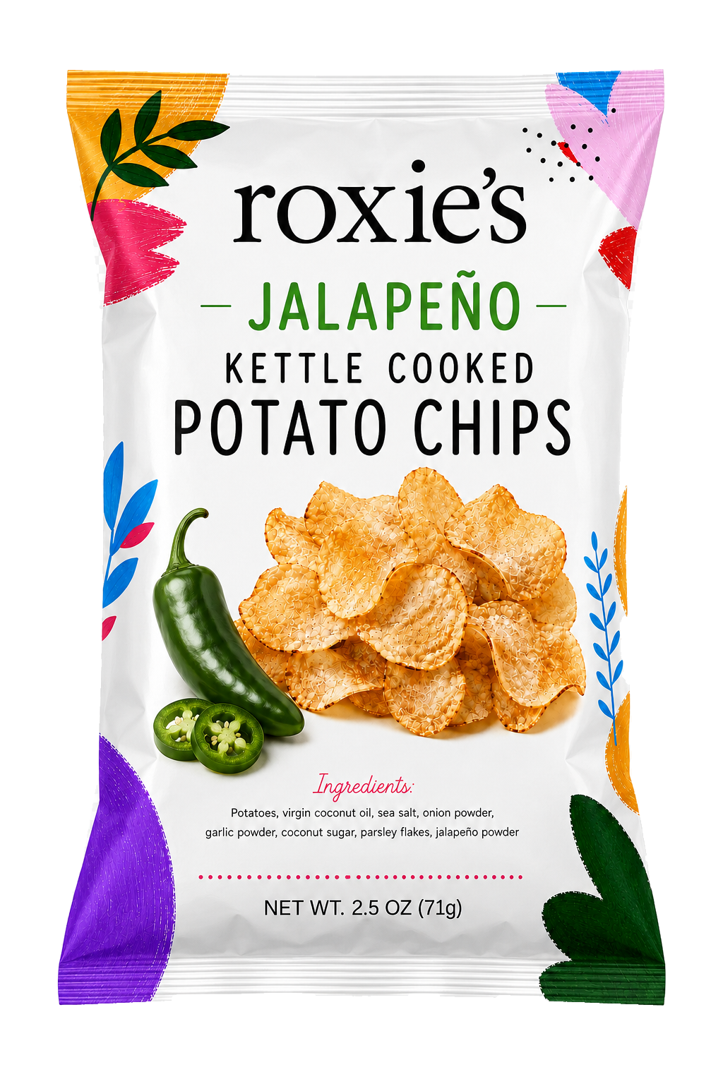 Roxie’s Jalapeño kettle-cooked potato chips