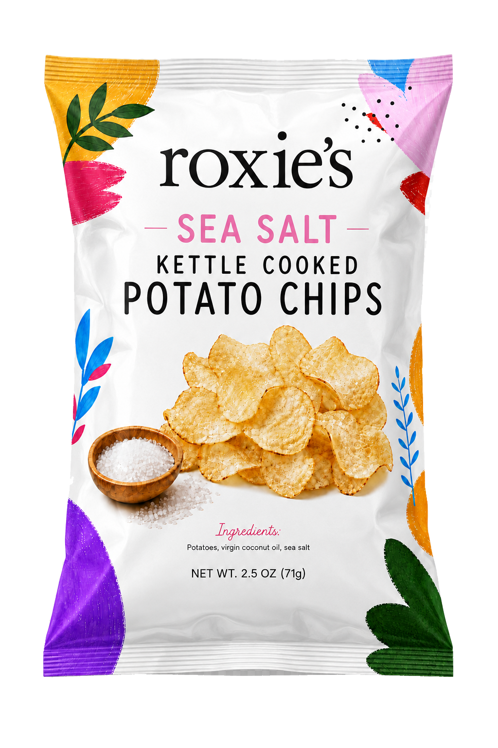 Roxie’s Sea Salt kettle-cooked potato chips